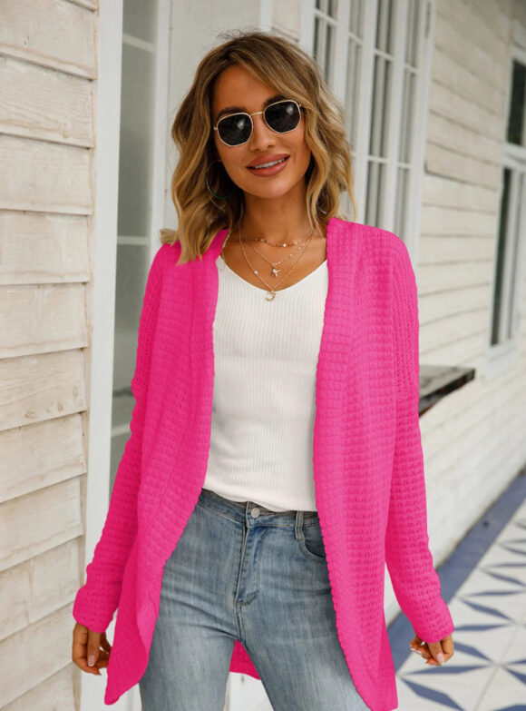 Women Cardigan Irregular Sweater Coat - Image 12