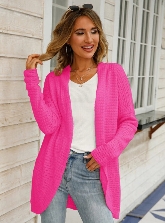 Women Cardigan Irregular Sweater Coat - Image 13
