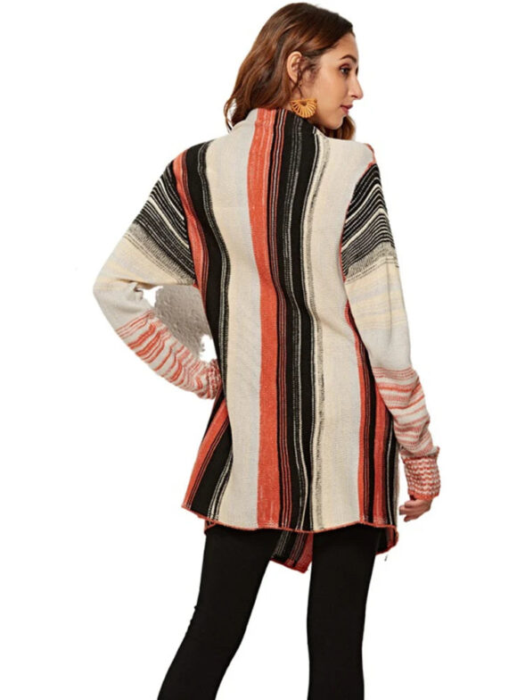 Women Fringed Sweater Coat - Image 5