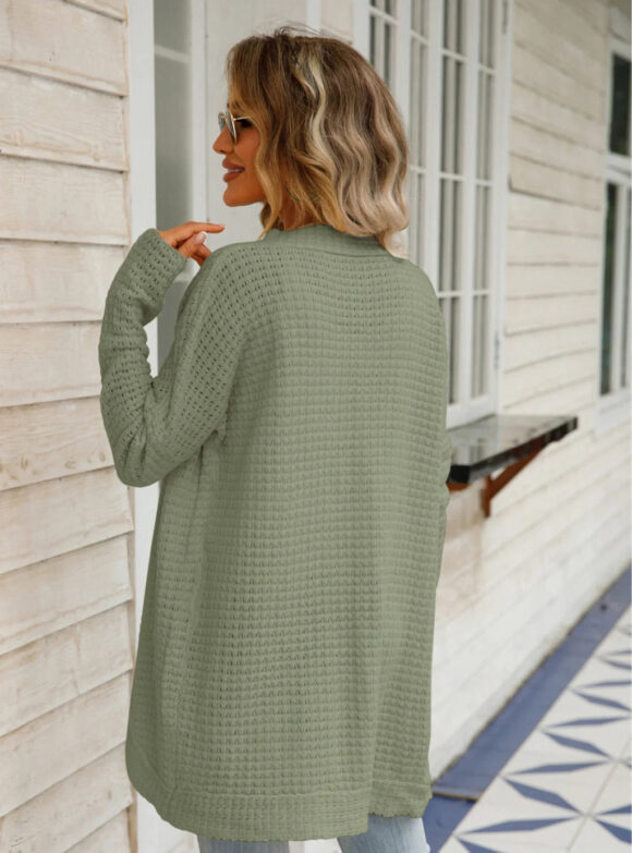 Women Cardigan Irregular Sweater Coat - Image 5